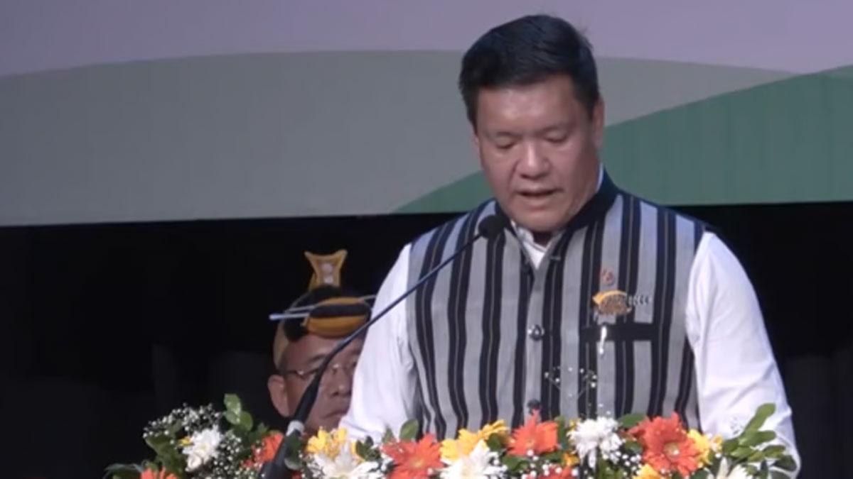 Pema-Khandu-Sworn-in-as-Arunachal-Pradesh-Chief-Minister-for-Third-Consecutive-Term
