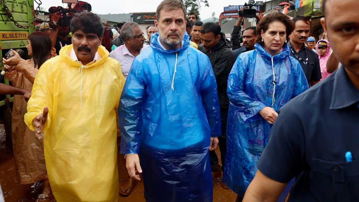 Criticism-Flows-Over-Rahul-Gandhi's-'Fashion-Show'-Visit-to-Wayanad-During-Crisis