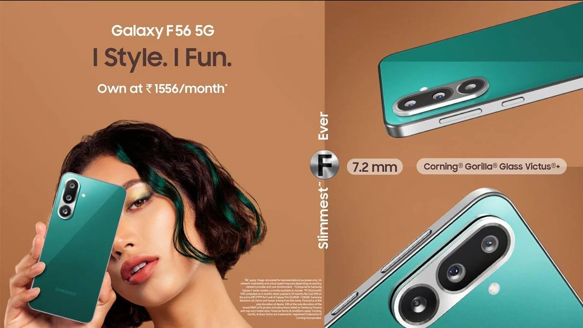 Samsung Debuts Galaxy F56 5G Featuring Exynos Chip and Gorilla Glass Victus