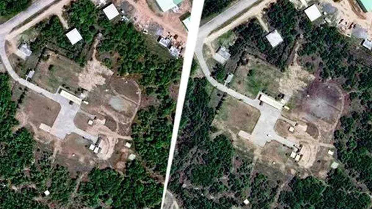 Watch| Satellite Images Reveal 3-Meter Wide Crater at Pakistan’s Murid Air Base