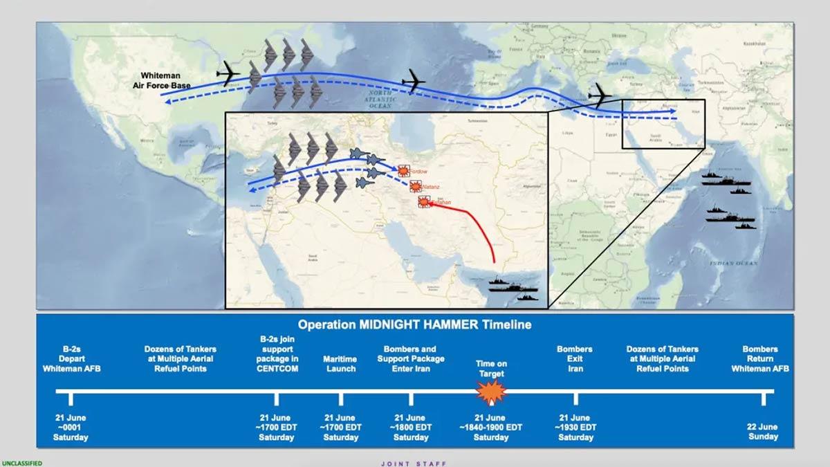 Watch| US Airstrikes on Iran Began with Deceptive Maneuver