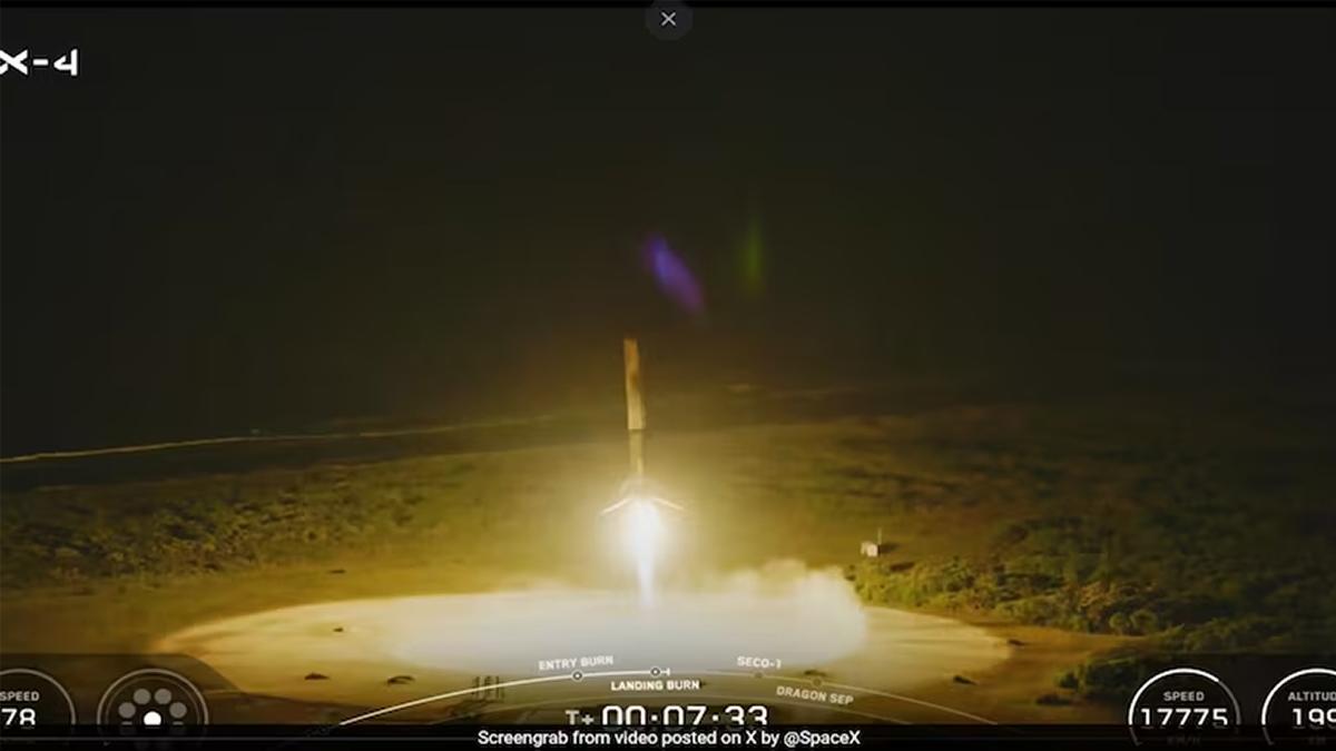 Watch| Falcon 9 Returns to Earth Just 8 Minutes After Launching Shubhanshu Shukla into Space