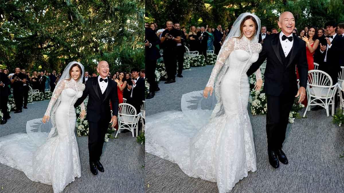 Watch| Jeff Bezos Marries Lauren Sanchez: First Photo of the Newlyweds Revealed
