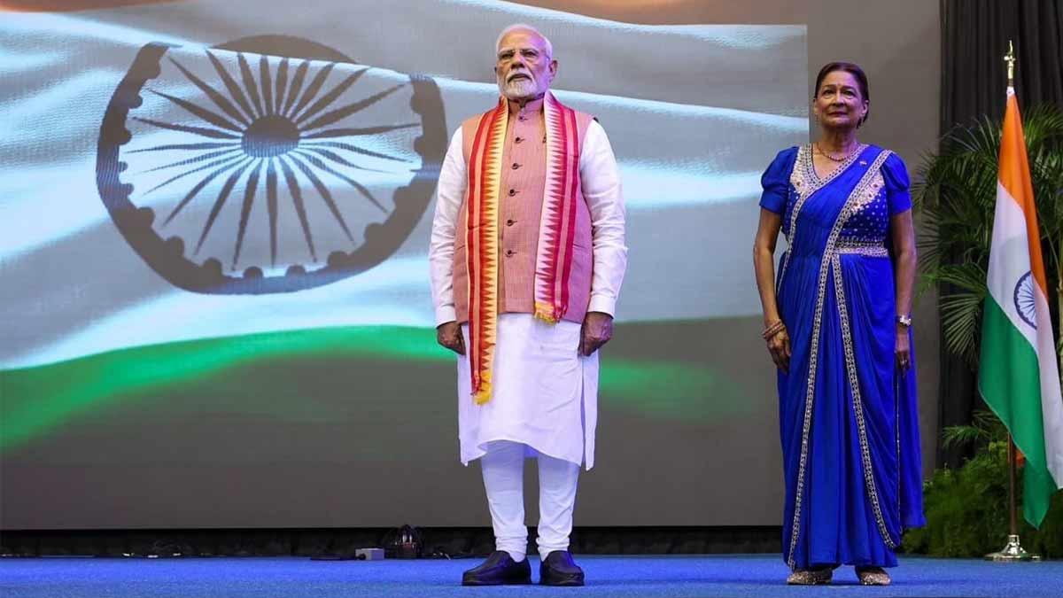 PM Modi Fondly Refers to Trinidad & Tobago PM Kamla Persad-Bissessar as 'Daughter of Bihar'