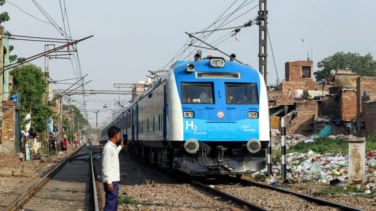 India Unveils Its First Hydrogen-Powered Train, Set to Operate on an 89-km Route in Haryana