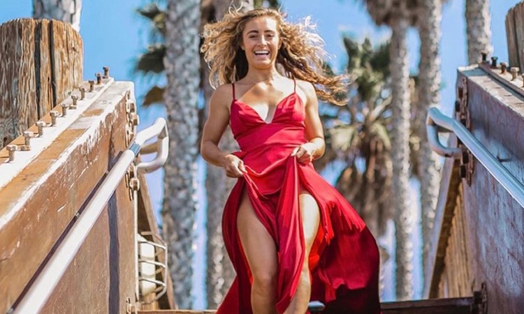 demi bagby red dress Winter Wings: Embracing the Holiday Spirit