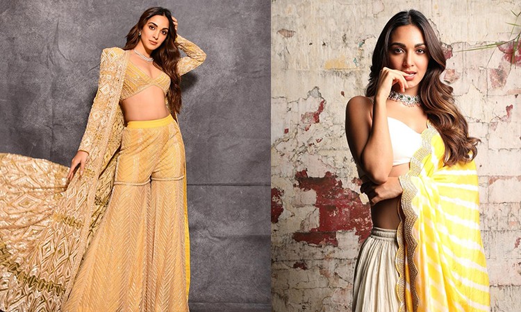 Kiara Advani mesmerises in sequinned yellow sharara