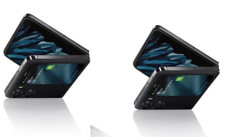 WBWONE Custodia Protettiva Con Anello Per OPPO Find N2 Flip 5G - PC Antiurto Ultra Sottile Opaco, Verde - 4