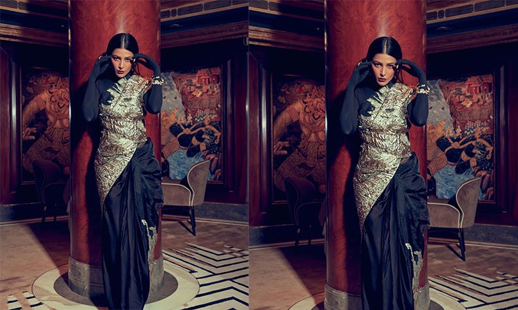 Lehenga Love Shruti Haasan Captivates In Gold Embroidered Ensemble Lehenga Love Shruti Haasan Captivates In Gold Embroidered Ensemble