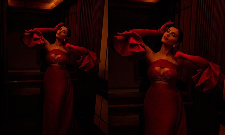 Tara Sutaria In Bustier Gown
